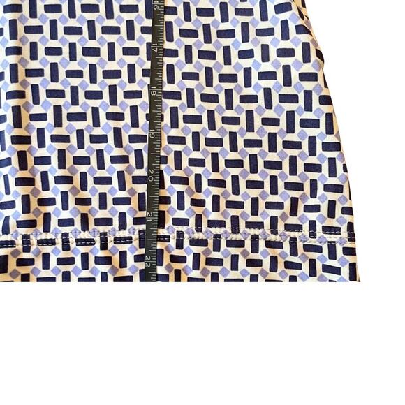 Max Mara Made in Italy Geometric Print Semi-Sheer Polo Shirt Size Small 726G - Picture 6 of 8